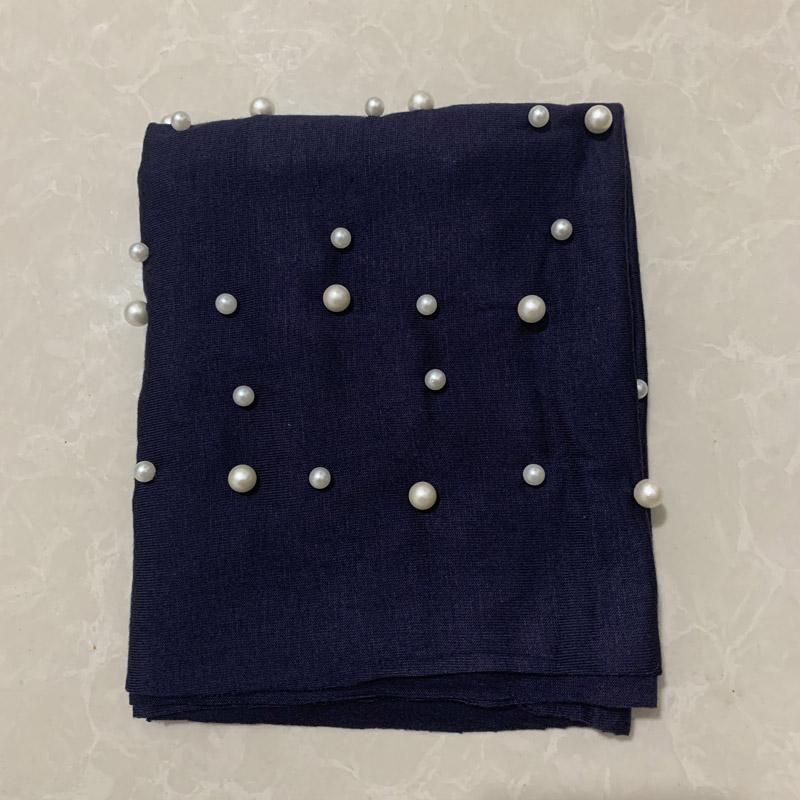 New Elastic Muslim Women Jersey Hijab Cotton Twist Turban Caps Female Head Scarf Wraps Pearls Turbante Mujer India Hat