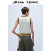UR 2025 Spring Women's Retro Multi-Color Knit Sleeveless Top