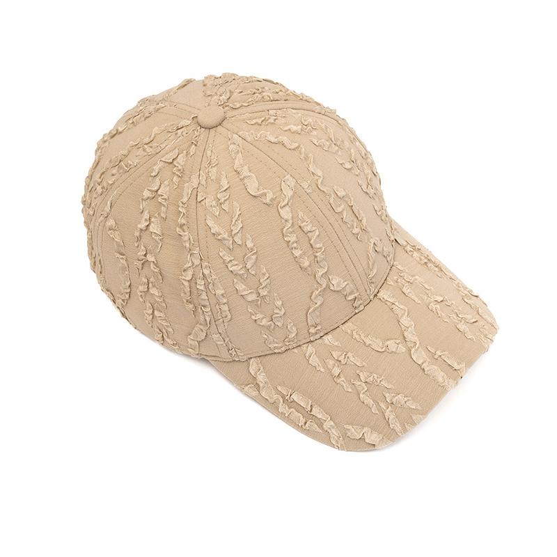 Baseball Cap Women's Pleated Hat Spring Summer Sunshade Cap