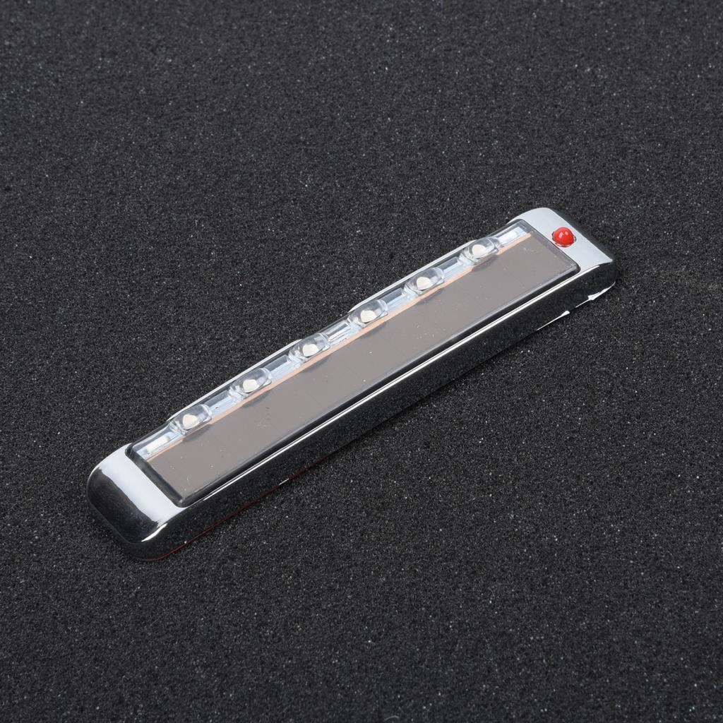 Solar Powered Car LED Strobe Lights 7 Vibrant Colors And Side Signal Blinker