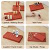 Flexible Grid Silicone Makeup Organizer Adjustable Lipstick Storage Rack for Vanity Desk Expandable Cosmetic Makeup Brush Holder