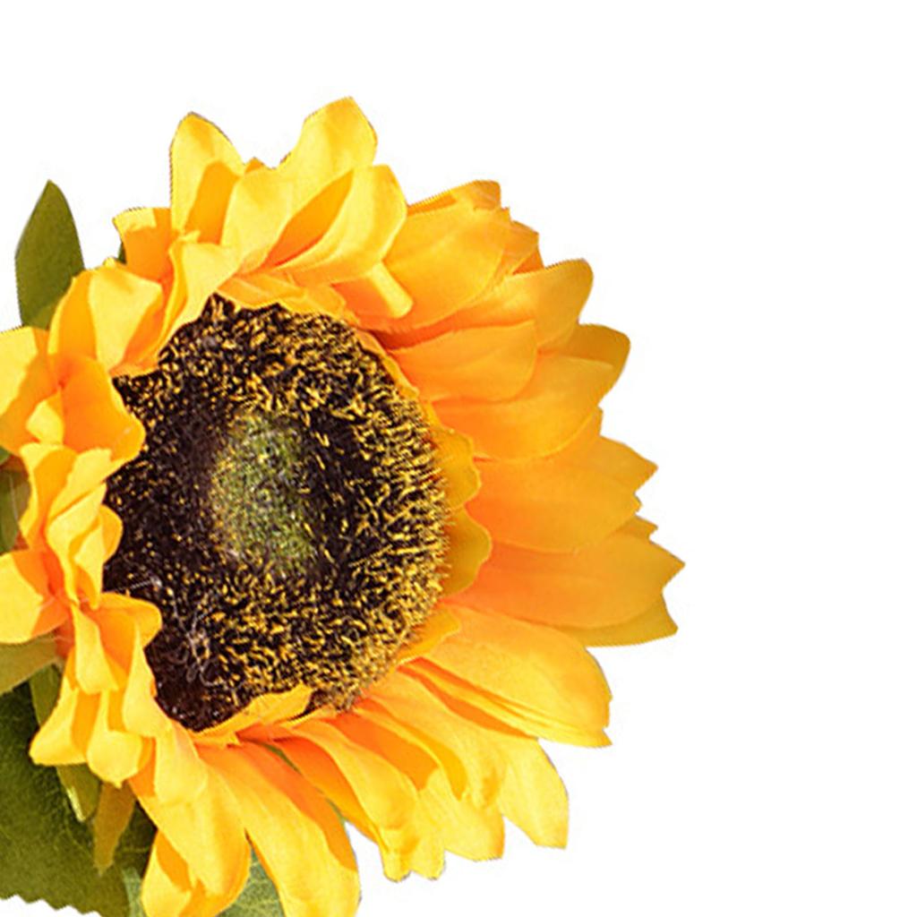 Simulation Sunflower Pastoral Style Artificial Flower False Silk Sunflower for Home Decoration