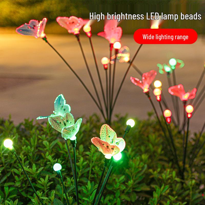 Solar Jellyfish Fiber Optic Outdoor Light for Garden, Courtyard, and Balcony Décor