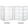 Stackable Acrylic Storage Box Adjustable Plastic Cosmetics Shelf Large Capacity Figurines Display Case for Home Office