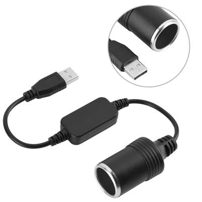 5V To 12V Car Cigarette Lighter USB Socket Adapter GPS Socket Power Bank Light Male Wire Controller To Auto Interior Accessories