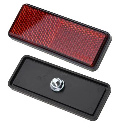 Motorcycle Reflective Plate Scooter Quad Rectangle Reflective Plate Warning Reflector for Universal Pit Dirt Bike Yamaha