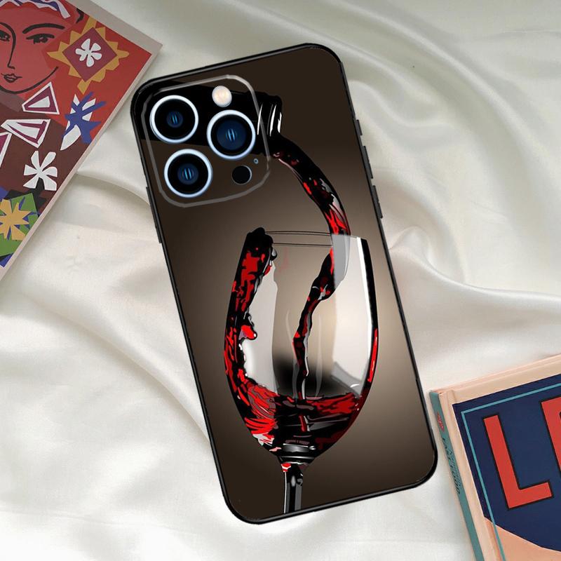

Drink Beer Red Wine Phone Case For iPhone 16 14 13 12 11 15 17 Pro Max 15 16 Plus 13 Mini 16e 17 Air Funda Cover iPhone 16Pro MAX