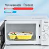 Mikrowellengeeignete Einweg-Kunststoff-Lunchboxen mit Fächern