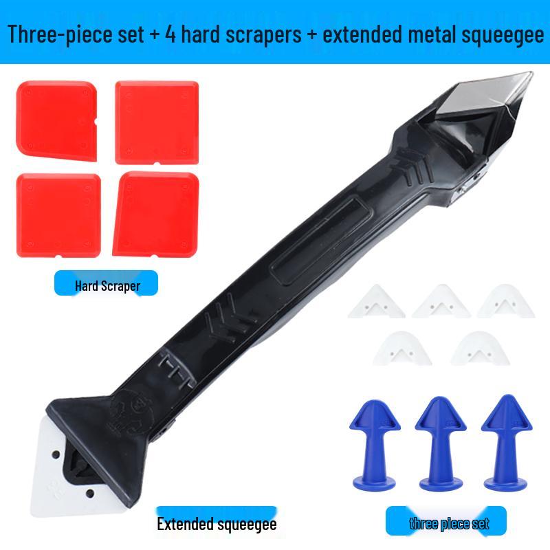 Multi-Functional Silicone Glue Scraper for Trimming, Filling, and Leveling