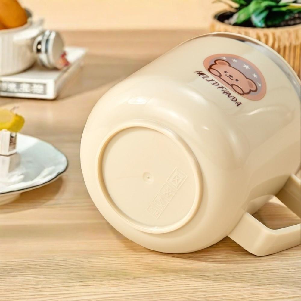 316 Stainless Steel Straw Water Cup Double Wall Drinking Cup Cute Insulated Mug  for Children