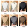 7 Welfare Semi-turtleneck Double-sided German Velvet Bottoming Shirt Women's Knitted Sweater with Warm Inside