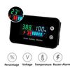 Upgrade IPX7 Waterproof Battery Monitor,12v 24v 36v 48v 60v 72v Battery Tester for car,Golf cart,RV,Boat.Voltage,Remain Capacity Battery Monitor with