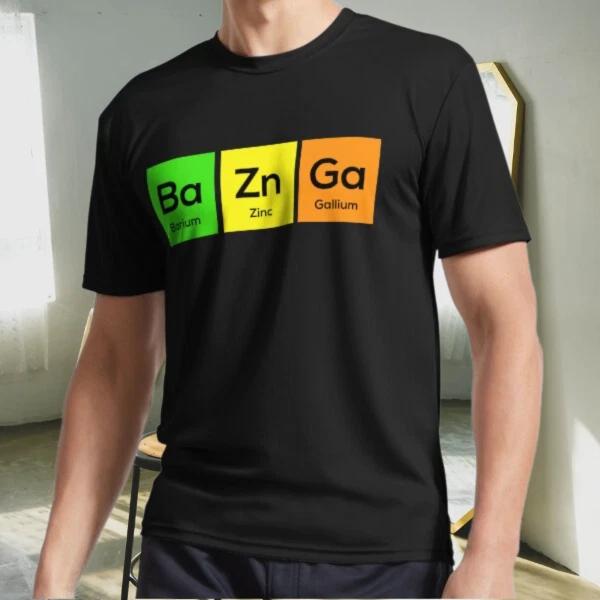 

New Shirt Baznga Chemistry Periodic Tabl Active Logo T-Shirt Funny Size S to 5XL S