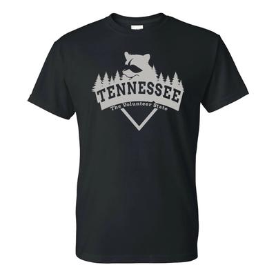 Tennessee Waschbär Bogen - Heimat Bundesstaat Stolz T-Shirt - Schwarz