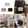 Elegant Sequined Evening Bag Handbag With Chain For Women Delicate Shoulder Bags Crossbody Purse Evening Purses  Silver