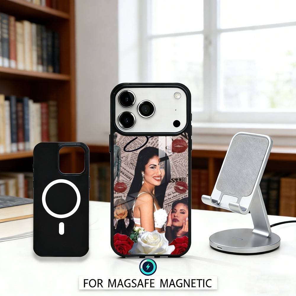 Sängerin S-Selena Q-Quintanilla 90er Jahre Handyhülle Für iPhone17,16,15,14,13,12,Pro,Max,Magnetisch Für Magsafe Kabelloses Laden