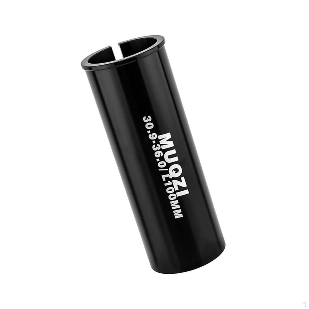 Bike Seat Post Shim Reducing Sleeve Extended 100mm Long Conversion Converter for Mountain BMX