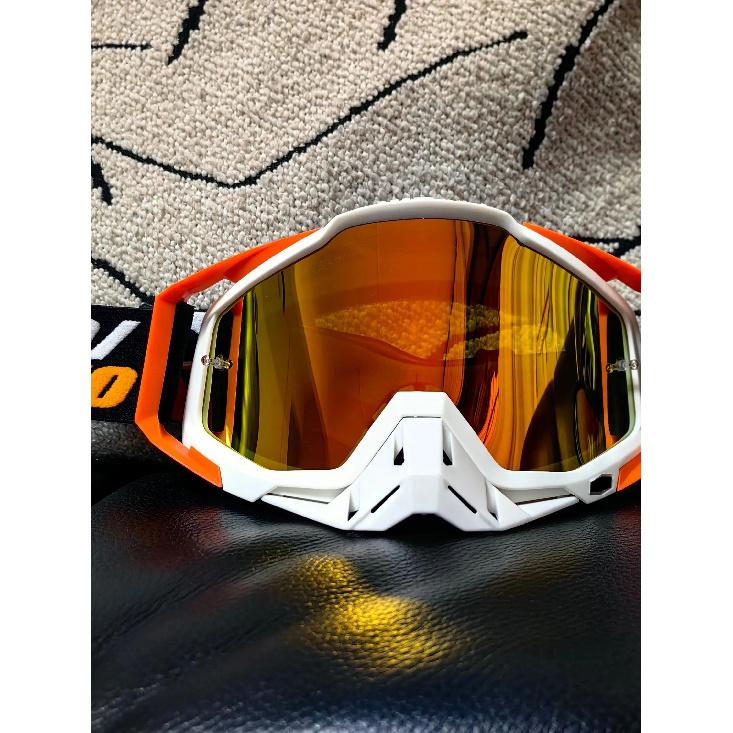 Motorcycle Goggles-Premium Off-Road Riding Glasses for All Helmets Anti-Fog Anti-Scratch UV400 Cross-Border Outdoor Sports Gear