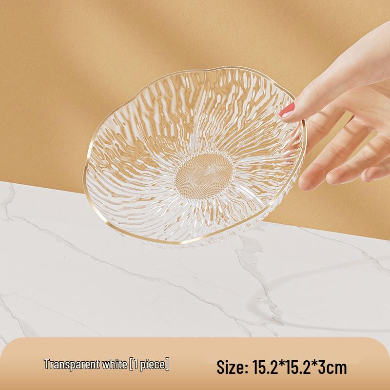 Elegant Floral Fruit Plate Set - Stylish Living Room Coffee Table Display