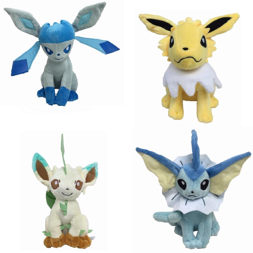 Adorable 8" Pokemon Jolteon Flareon Glaceon Plush Toy Stuffed Doll For Kids And Collectors