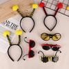 1/2Pcs Cartoon Bee Theme Headband Glasses Cosplay Costume Photo Props Forkids Birthday Party Favors Decoration