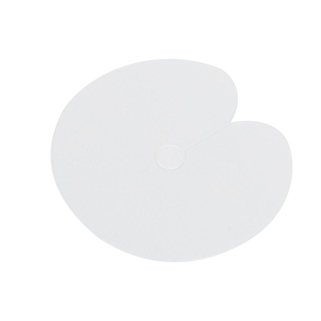 100 Stück Hitzeschutzschilder Professioneller Salon Einzelloch-Abstandshalter-Schablone für Haarverlängerungs-Bonding