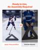 Triangle Hockey Passer, Heavy-Duty Multi-Angle Rebounder, Hockey Passing Aid, Passing & Stick Handling Trainer, Off-Ice & On-Ice Portable Equipment,