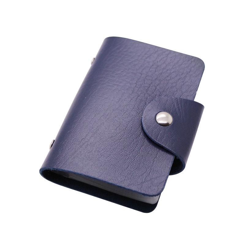 Card Holder With Multiple Card Slots Secure Snap Closure For Daily Carry Travel Business Use