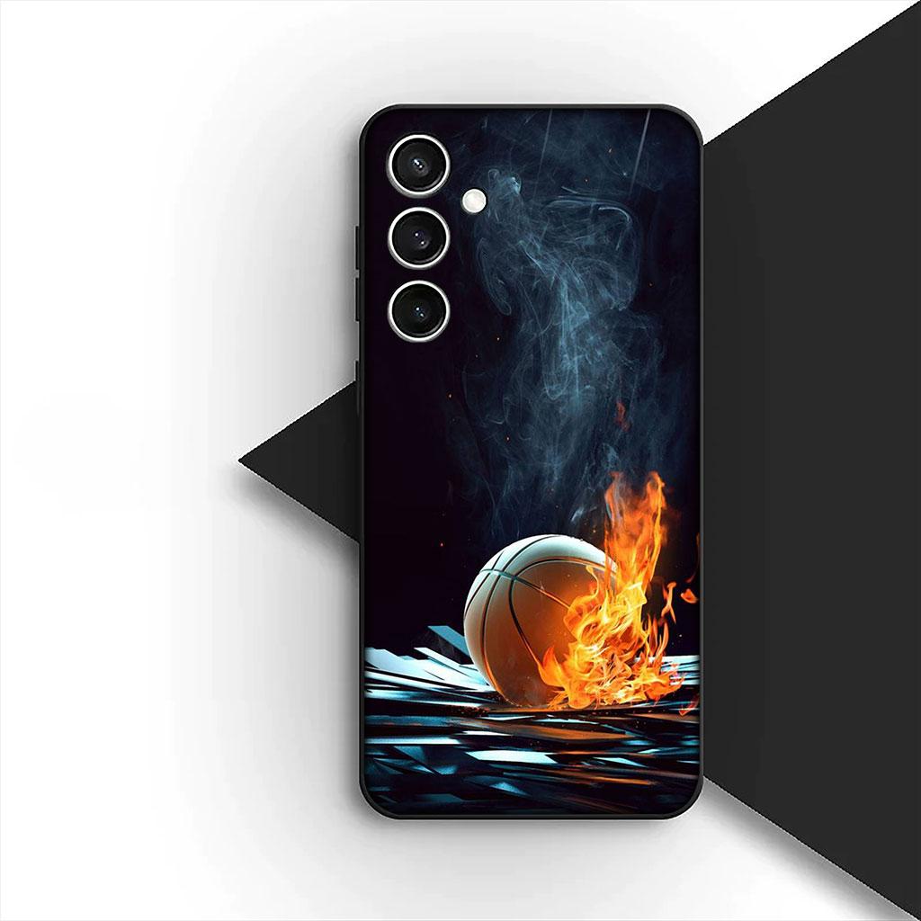 Number Football Basketball 10 24 Phone Cover Case for Samsung Galaxy A35 A36 A55 A26 A05 A06 A14 A50 A51 A53 A54 A12 A13 A23