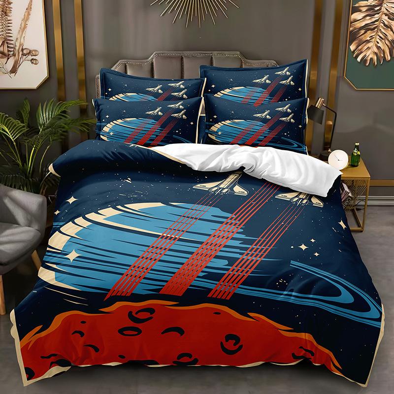 Fashion Technology Printing, 3D Digital Printing, Bedding, Duvet Covers, Pillowcases, Three-piece Sets