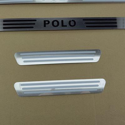 Car Accessory For Volkswagen VW POLO 2009- Door Sill Pedal Scuff Plate Stainless Steel Guard Protector Car Styling