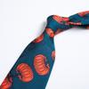 Pattern Printed Tie Men'S 9Cm Wide Personalized Retro Banquet Hosting Suit Large Flower Polyester Hand Tie