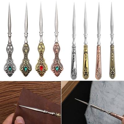 Needlework Accessories Vintage Sewing Awl Hand Stitch Hole Punching Stitching  Sewing Repair Tools