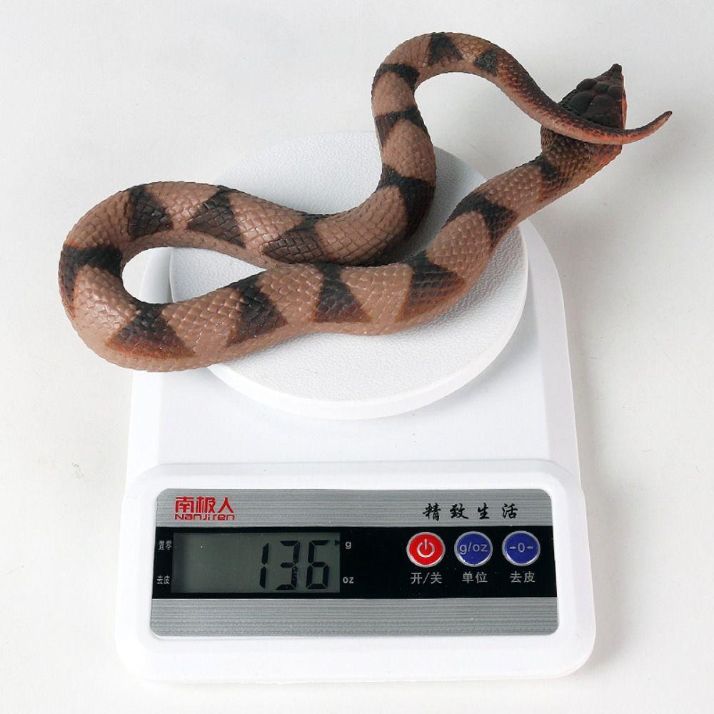 Reptile Animal Rattlesnake Model Soft TPR Simulation Snake Funny Snake Action Figures  Prank Toy