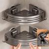 Triangle Suction Cup Bathroom Corner Shelf - No-Drill Wall-Mounted Rack