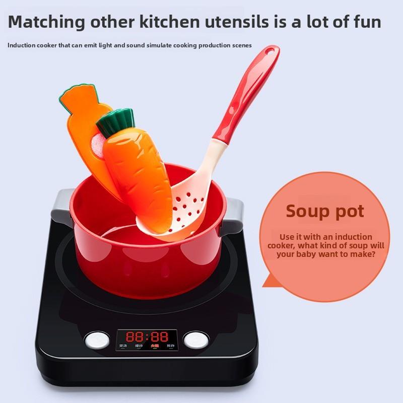Childrens Kitchen Toy Playset With Stove And Food Items For Cooking Fun