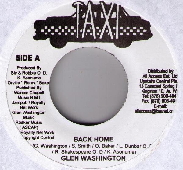 7inch Record GLEN WASHINGTON / LORNA BENNETT - Back Home / Knock none Taxi 2007 Jamaica Reggae, Ska & Dub Used