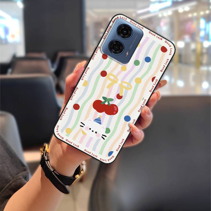 Waterproof Anti-knock Phone Case For MOTO G24 Power Back Cover Phone Pouch Fashion Design Graffiti Dirt-resistant Cute