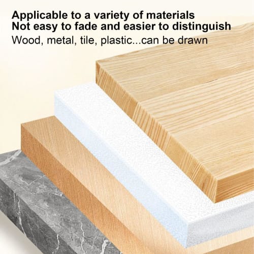 Deep Tip Marker, Deep Hole Marker | Waterproof Construction Pen | Construction - Marking Tool, Professional - Carpenter's Ink - 72-Hour Long Tip - Woo