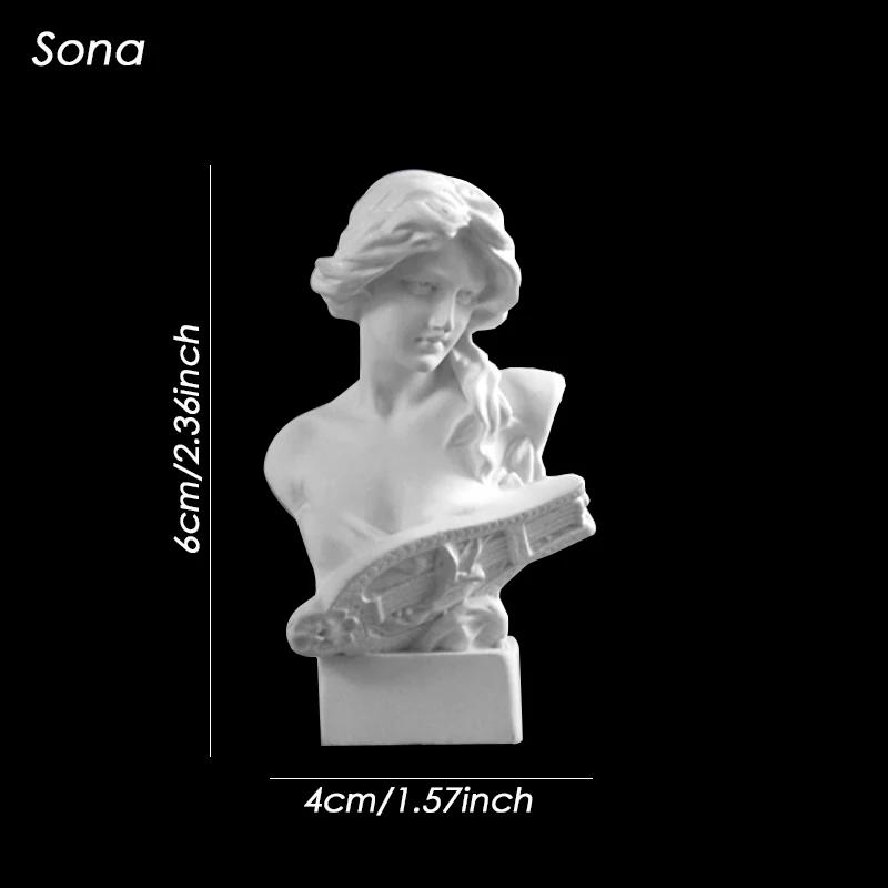 Scultura Moderna Tavolo Mini Ornamento Mitologia Greca Statua in Gesso David Figura in Resina Gesso Disegno Pratica Artigianato Decorazione
