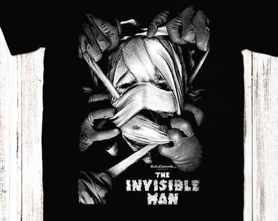 Invisible Man T-Shirt | Classic Gothic Horror Tee | Vintage Sci-Fi Monster Shirt