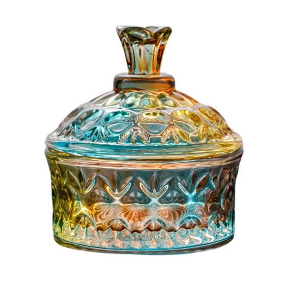 Fashionable Nail Art Cup Strong Wear-Resistant Compact Clear Powder Dappen Dish