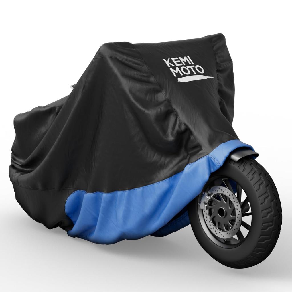 KEMIMOTO Motorcycle Cover for Honda Rebel 300D UV Reflective Storage Bag Blue 250/500/1100, Waterproof, Thick, Protection, Windproof, Dustproof,