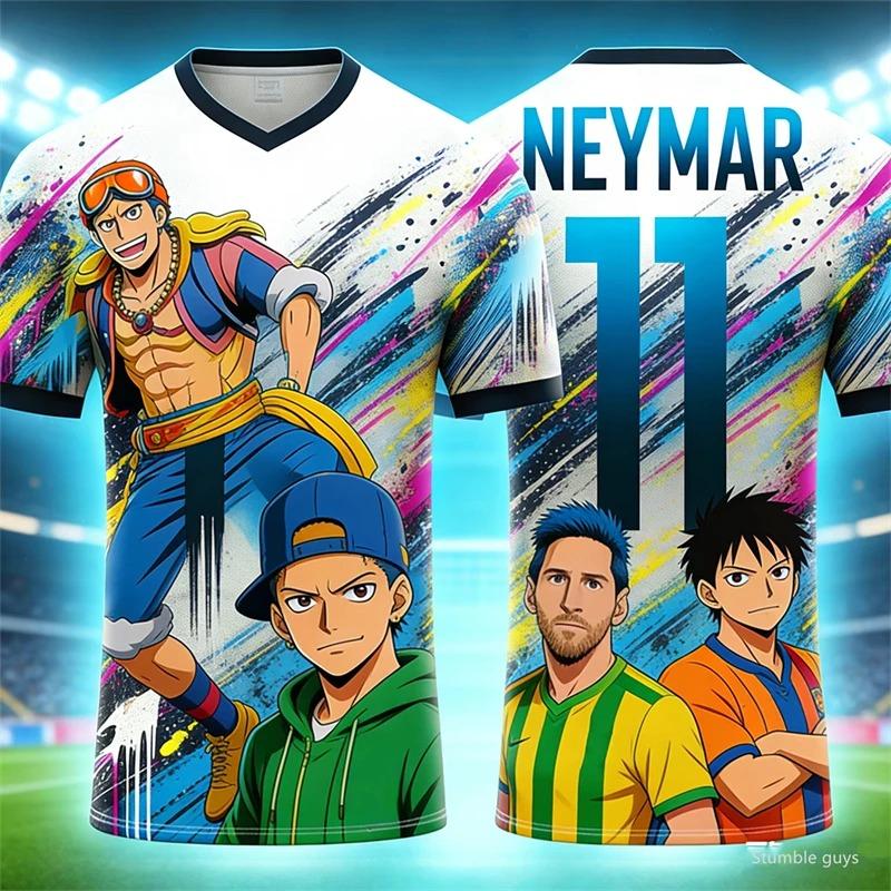 Men's Casual One Piece T-Shirt Sanji Raid Suit Jersey Boys Clothes Girls Short Sleeve Breathable Summer Fashion