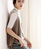 Women's Knitted Wool Vest: Short Round Neck Sweater for Layering In Spring and Autumn.