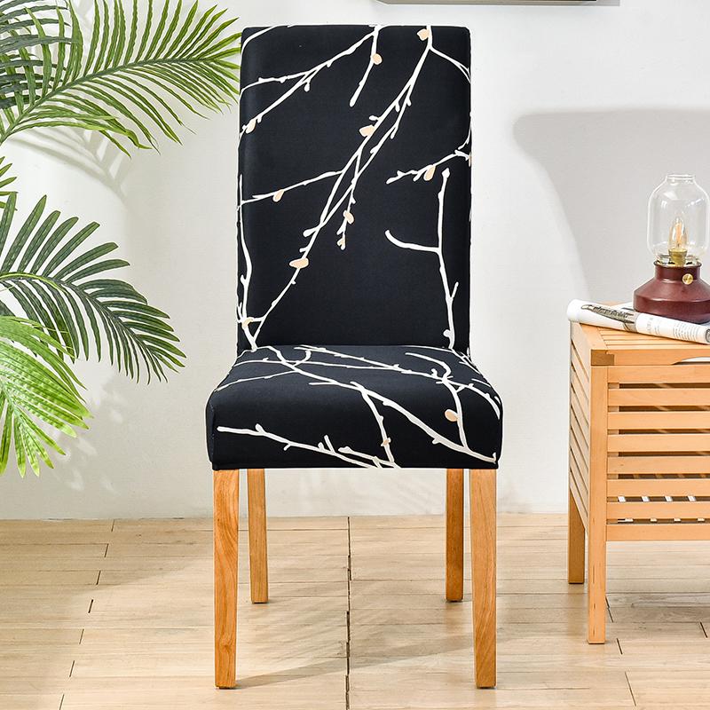 Stretch-Stuhlbezug für Esszimmerstühle, schmutzabweisend, Sitzbezug für Wohnzimmer, Hochzeit, Küche, Hotel, Zeremonie, Bankett, Büro, abnehmbar