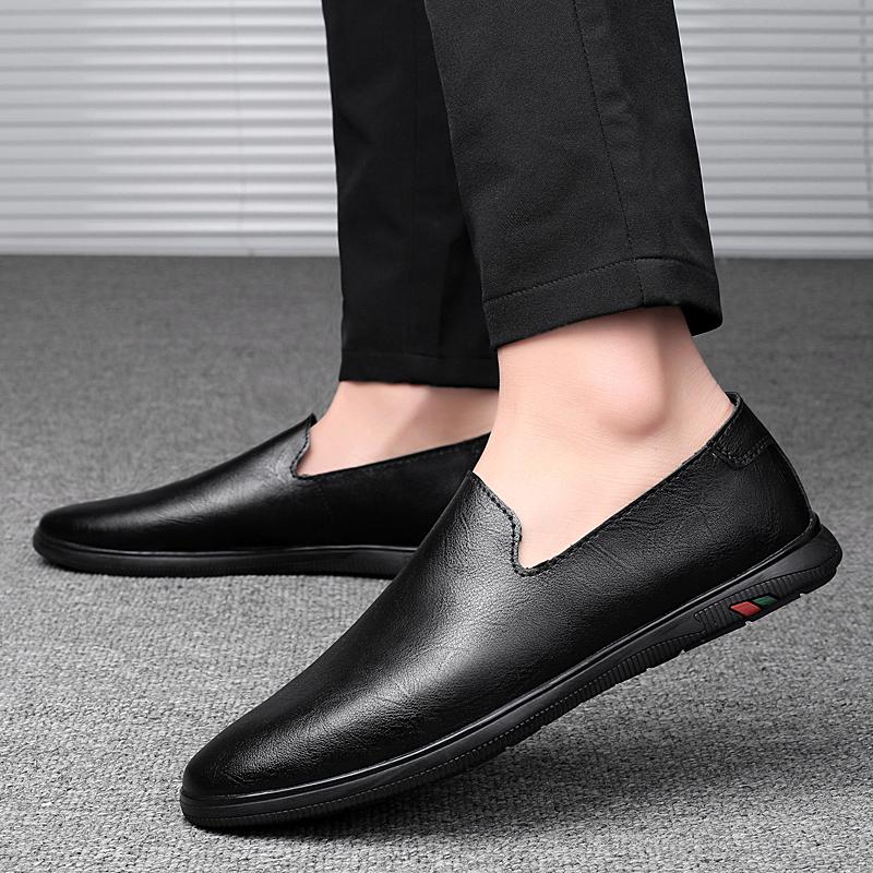 Mode Heißer Verkauf Loafer Herren Echtes Leder Herren Freizeitschuhe Männlich Bequemer Fahrschuh Leichte Sommer-Sneaker 2024 Herrenschuh