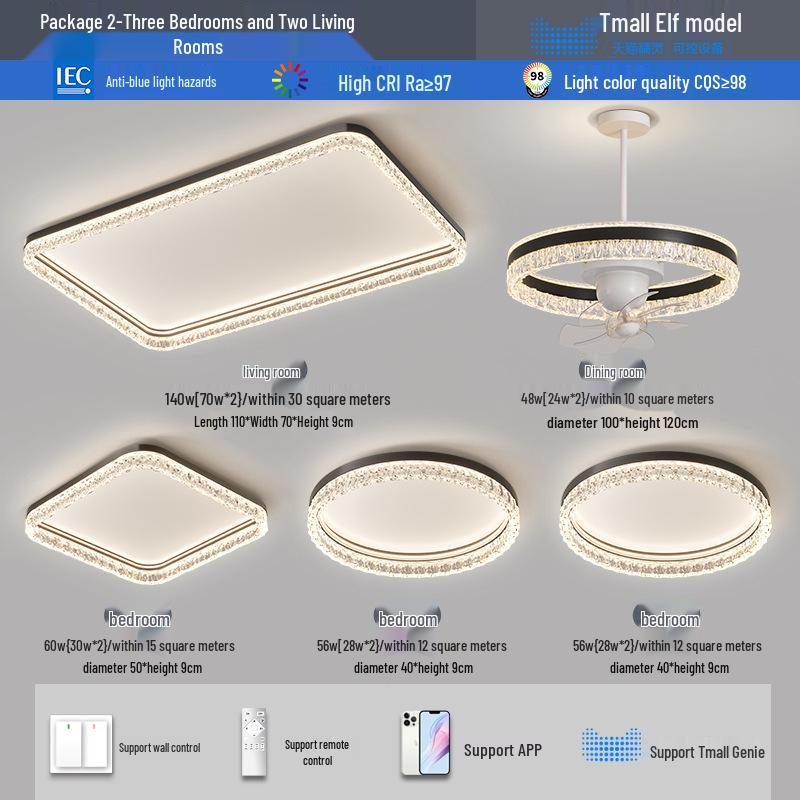 Italian Luxury Ceiling Lamp Set: 2025 Modern Atmospheric Design for Living Room