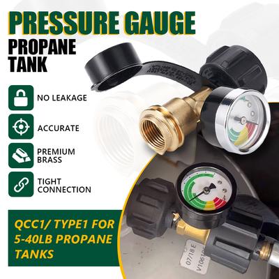 Propane Gas Cylinder Adapter 5-40 Pound Propane Tank North American Gas Tank Copper Conversion Head POL For QCC1/Type1 Interface