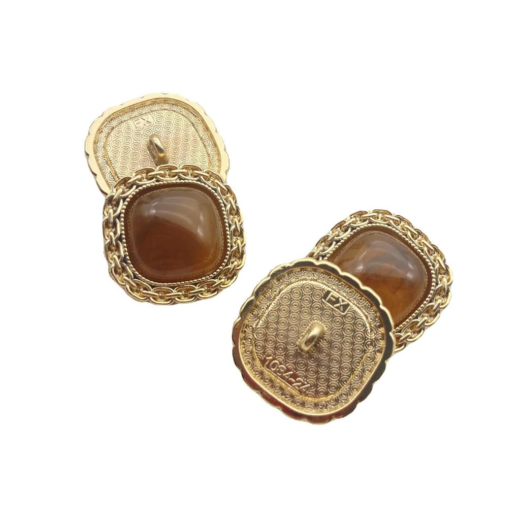 5 Stück 5 Stück Xiaoxiangfeng Handgemacht DIY Perlglanzfarbe Hanfseil Kantenkette Harz Metall Kombination Schnalle Dekorative Accessoires Kleidungsknöpfe